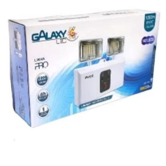 Luminária de Emergência 2 Faróis 10W x 6500K GALAXY Luminária de Emergência Magazine Luiza
