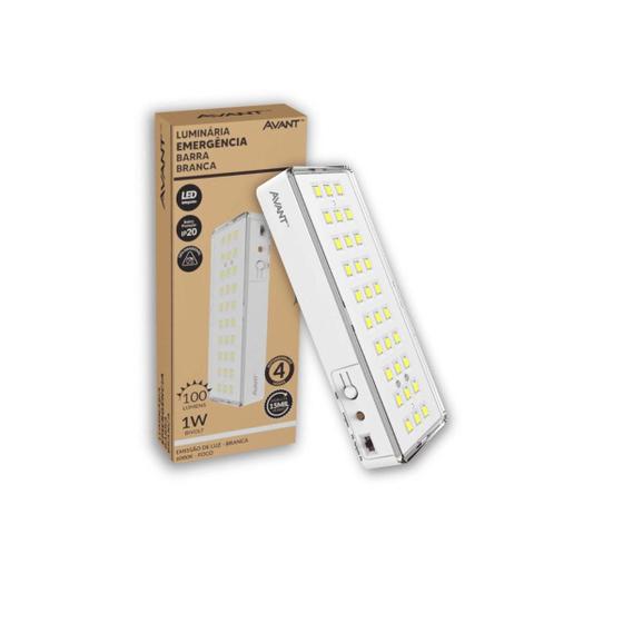 Imagem de Luminária de Emergência 30 Leds 1W 6000K Bivolt - Avant