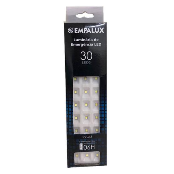 Imagem de Luminária De Emergência 30 Leds Empalux Recarregável Bivolt