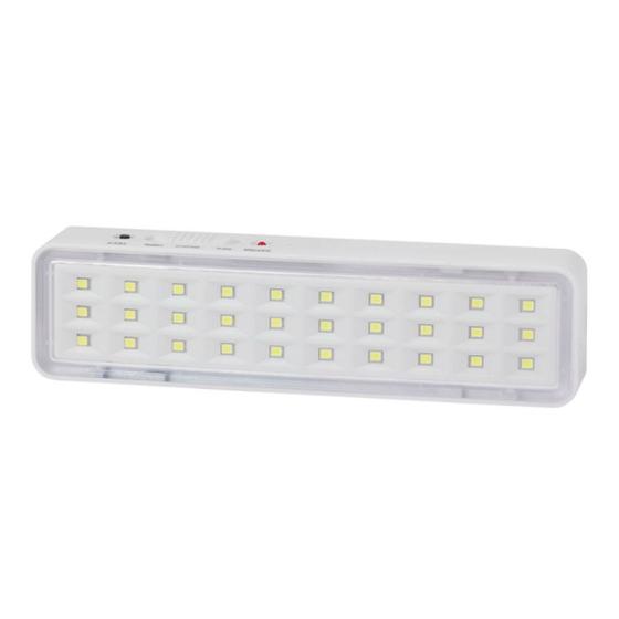 Imagem de Luminária De Emergência 30 LEDs Recarregável Branco Portátil