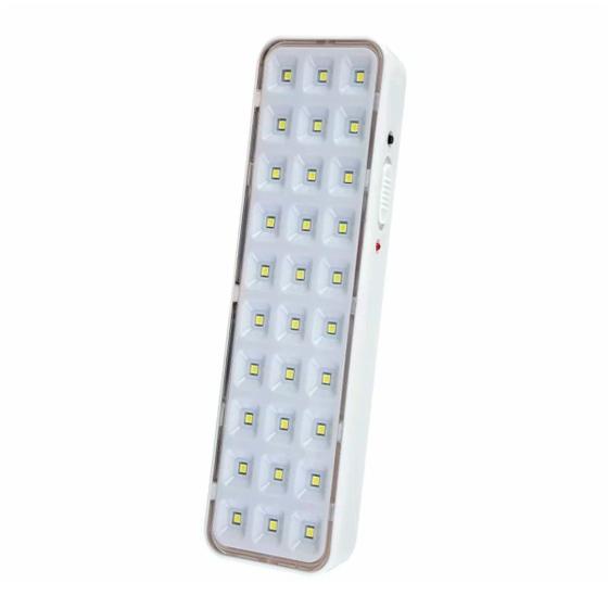 Imagem de Luminária De Emergência Branco Bivolt 30 LEDs Portátil