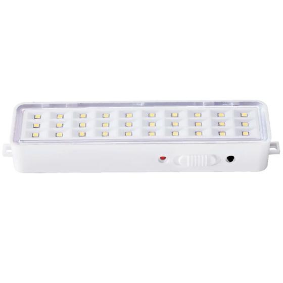 Imagem de Luminária De Emergência Branco Iluminação Portátil 30 LEDs