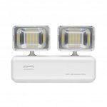LUMINARIA DE EMERGENCIA LED 1200 LUMENS 2 FAROIS 24Vcc SEGURIMAX Menor preço em LUMINARIA DE EMERGENCIA LED 1200 LUMENS 2 FAROIS 24Vcc SEGURIMAX