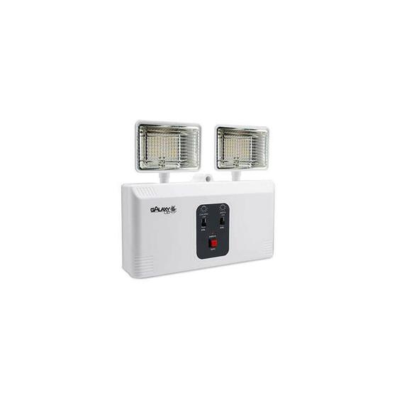 Luminária de Emergência Led 2 Faróis Bivolt Galaxy Led Luminária de Emergência Magazine Luiza