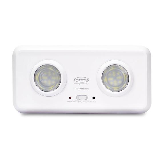 Imagem de Luminaria de emergencia led 400 lumens 2 farois segurimax