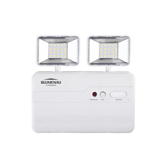 Imagem de Luminária De Emergência Led Com 2 Faróis 5W Bi-Volt