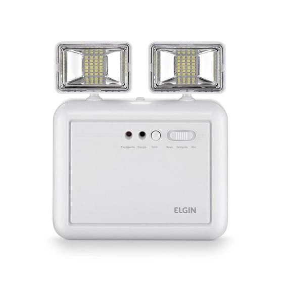 Luminária De Emergência Led Power Line 8w 1200lm 6500k Elgin