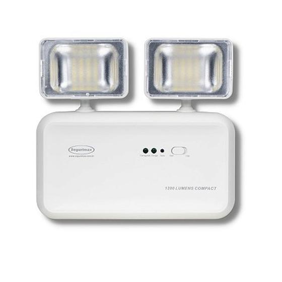 Luminária De Emergência Segurimax 24707 Led Com Bateria Recarregável