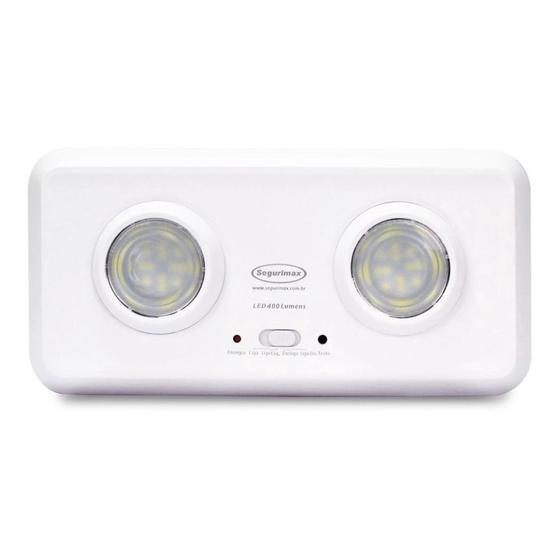 Imagem de Luminaria de Emergencia Segurimax LED 400 Lumens Duo