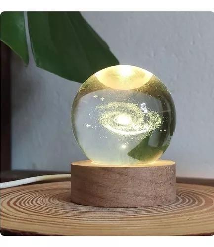 Imagem de Luminária De Esfera Cristal Universo Cristal Usb