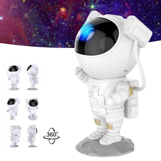 Imagem de Luminária de Estrelas: Projetor Astronauta USB