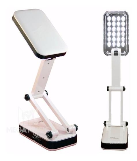 Luminária De Mesa 24 Led Abajur Dobrável Recarregável Bivolt Menor preço em Luminária De Mesa 24 Led Abajur Dobrável Recarregável Bivolt