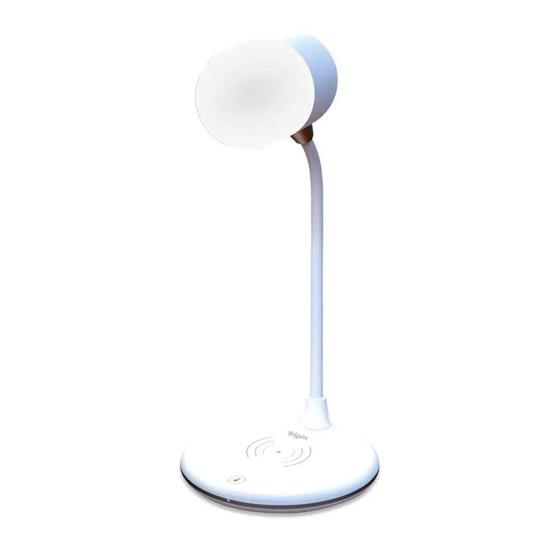 Imagem de Luminária De Mesa 3 Em 1 Lumi Play Elgin Com Carregador De Celular Por Indução e Caixa De Som Bluetooth