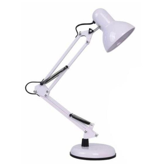 Imagem de Luminária de Mesa 40W Articulada Branca Nitrolux