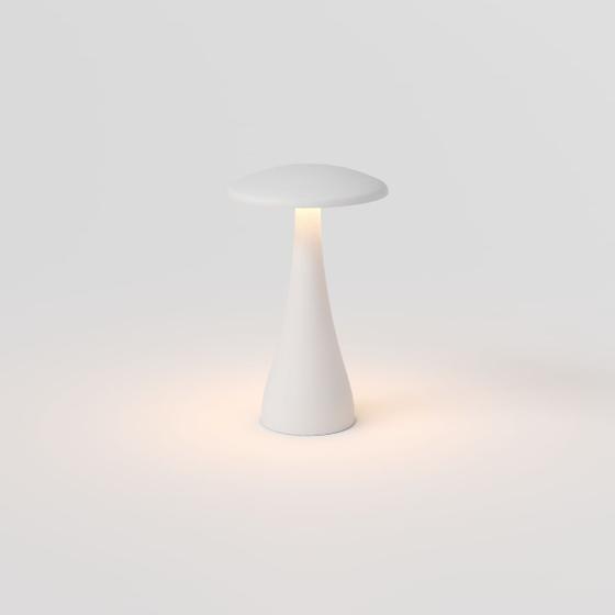 Imagem de Luminária de Mesa Abajur LED Donna Ring Light Interlight - Portátil Sem Fio - Branco