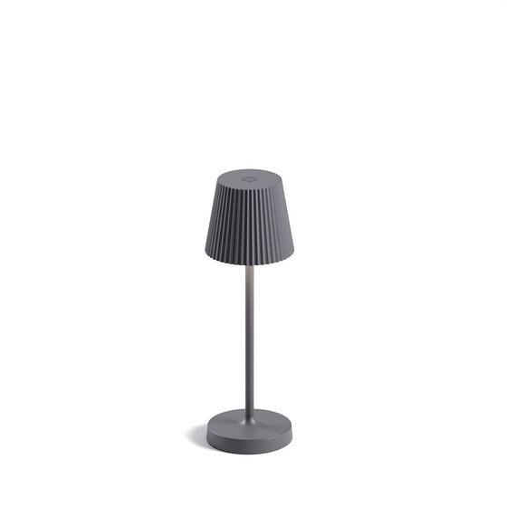 Imagem de Luminária de Mesa Abajur LED Mini PL Interlight - Portátil Sem Fio -  Grafite Escuro