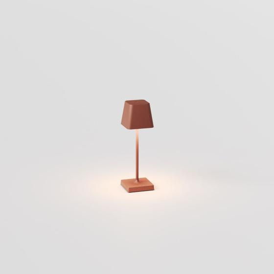 Imagem de Luminária de Mesa Abajur LED Mini QD Interlight - Portátil Sem Fio - Ocre