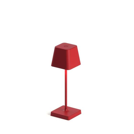 Imagem de Luminária de Mesa Abajur LED Mini QD Interlight - Portátil Sem Fio - Vermelho