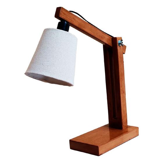 Imagem de Luminária De Mesa Berlim com Cúpula Palha