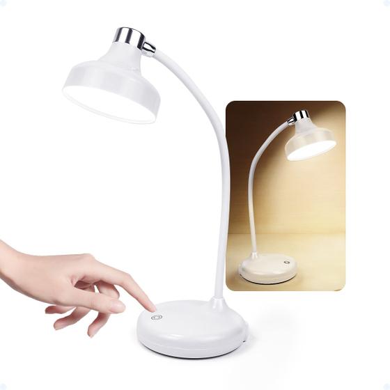 Imagem de Luminária De Mesa Escritório Quarto Clássica Para mesa de cabeceira