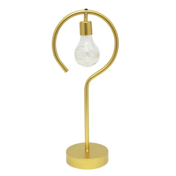 Luminaria de mesa led pilha estilo industrial redonda AMIGOLD