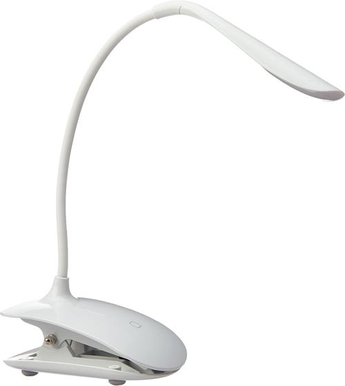 Imagem de Luminaria de mesa led touch articulavel para escritorio leitura com 3 niveis de luz com clip garra