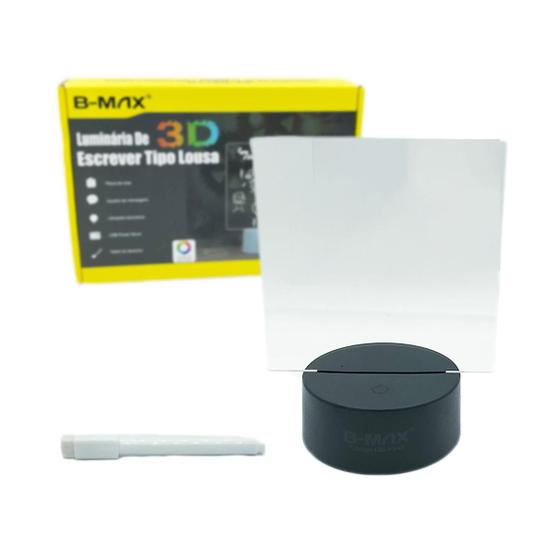 Imagem de Luminária de mesa para escrever como lousa Com LED 7 cores