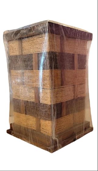 Imagem de Luminária De Mesa Rustico Retangular 1 Lamp.