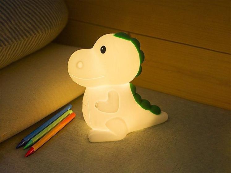 Imagem de Luminária De Mesa Taschibra Touch Soft Led Dino Rex Rgb Reca