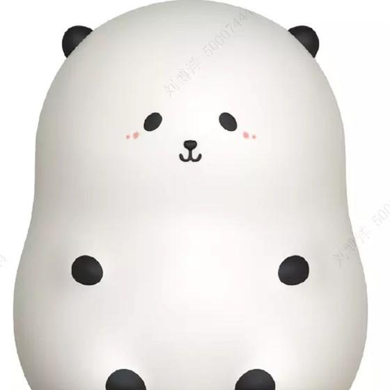 Imagem de Luminária de silicone modelo panda 15 cm.