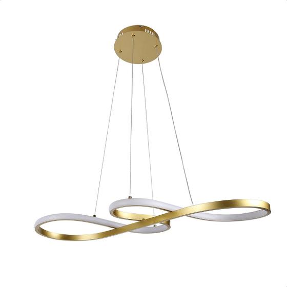 Imagem de Luminária de Teto Dourada Lumier 40w Led Bivolt 110/220V Para Sala de Estar 3 Cores em 1 Lumier 