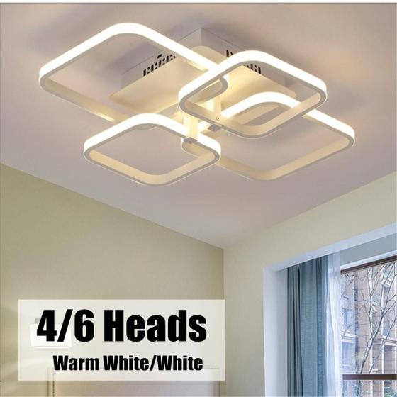 Imagem de Luminária de Teto LED Moderna com 4 Cabeças - Alumínio