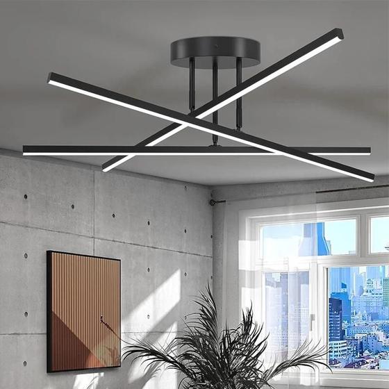 Luminária de Teto LED Moderna - Estilo Nórdico para Sala de Estar, Jantar e Quarto Menor preço em Luminária de Teto LED Moderna - Estilo Nórdico para Sala de Estar, Jantar e Quarto