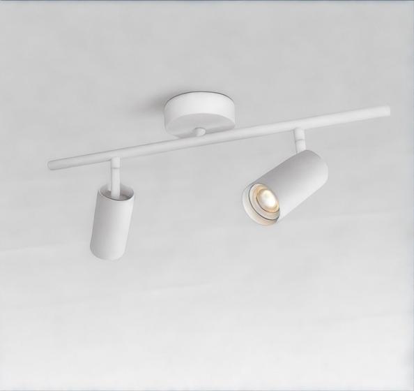 Imagem de Luminária De Teto Ou Parede Em Led Com 2 Spots Ajustáveis