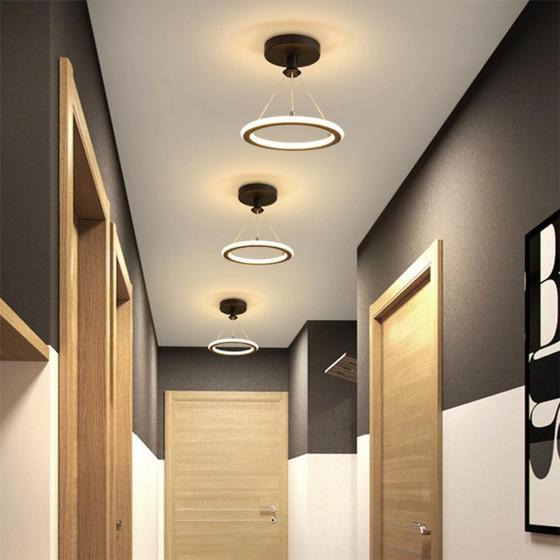 Imagem de Luminária De Teto Pendente Led Moderna Lustre para Corredor Sala Quarto Cozinha