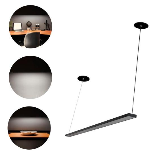 Imagem de Luminaria De Teto Pendente Led Slim 90cm 36w Alta Potência