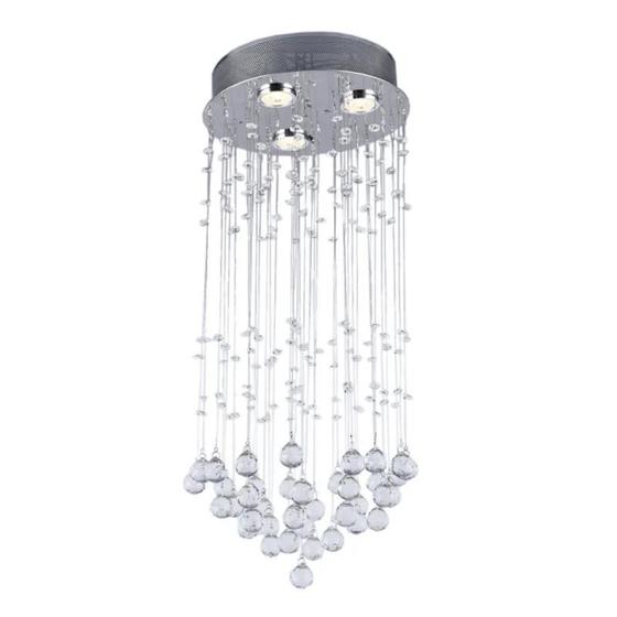 Imagem de Luminária de Teto Plafon Cristal Taschibra Atmo 3XGU10 Autovolt