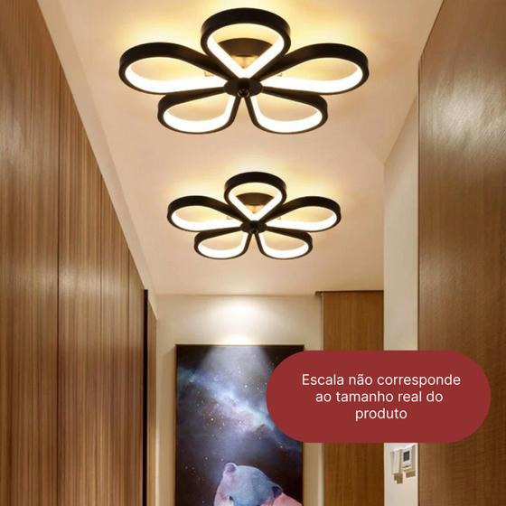 Imagem de Luminária De Teto Plafon Led Moderna Lustre para Corredor Sala Quarto Cozinha