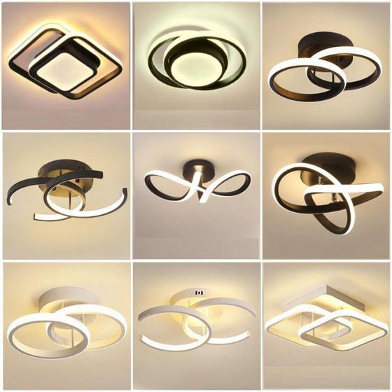 Luminária De Teto Plafon Led Moderna Lustre para Corredor Sala Quarto Cozinha Menor preço em Luminária De Teto Plafon Led Moderna Lustre para Corredor Sala Quarto Cozinha