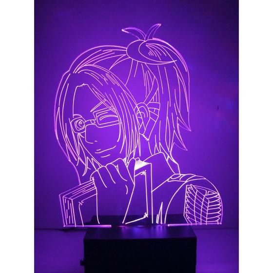 Imagem de Luminária Decorativa Abajur Led Hange Zoe Personalizada Nome