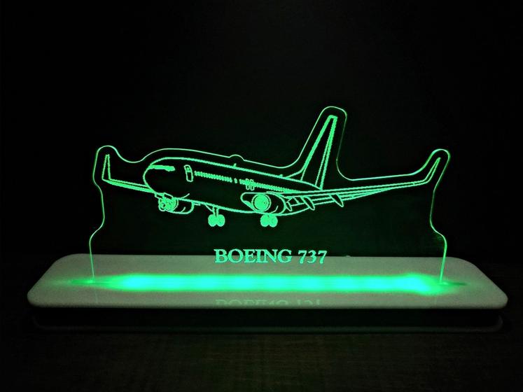 Imagem de Luminária Decorativa com LED Boeing 737