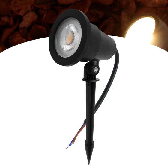 Luminária Espeto Jardim Com Lâmpada Cob Led 7w Luz Quente RY Espeto de Jardim Magazine Luiza