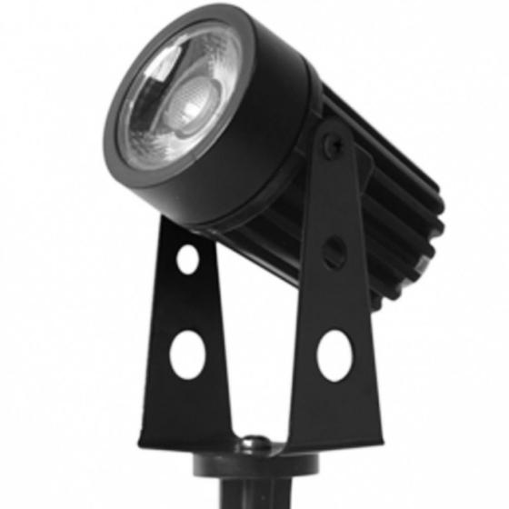 Imagem de Luminaria espeto jardim preto 6w 6500k prova dagua 71012