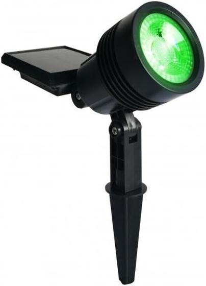 Luminária Espeto Spot Solar ABS 20 Lúmens Luz Verde - Ecoforce Menor preço em Luminária Espeto Spot Solar ABS 20 Lúmens Luz Verde - Ecoforce