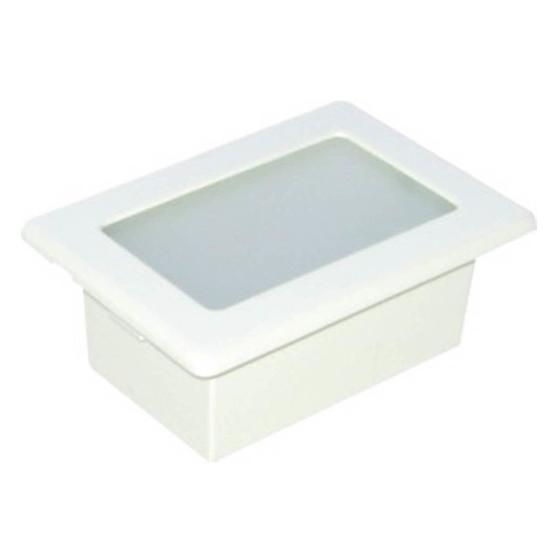 Luminária Externa Embutida Parede sem Grade Germany Branco Luminária