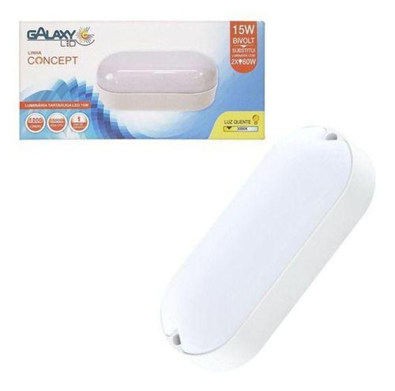 Luminária Externa Parede Tartaruga Led 15w Luz Branca Galaxy