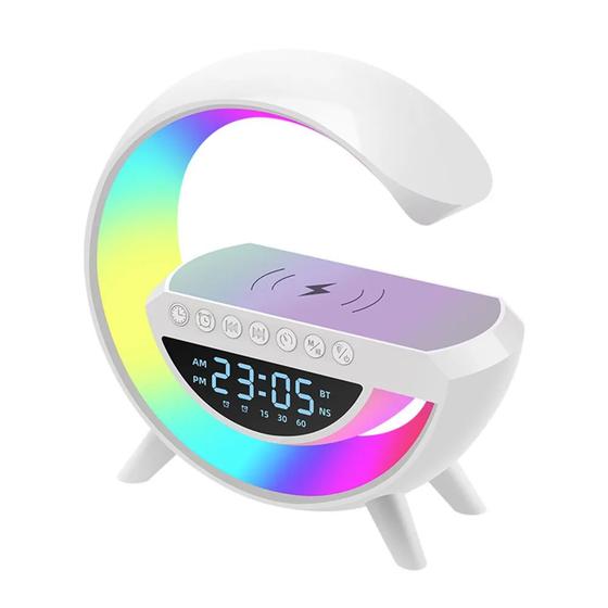 Imagem de Luminaria G-speaker Smart Station Rgb Wireless E Carregador Indução