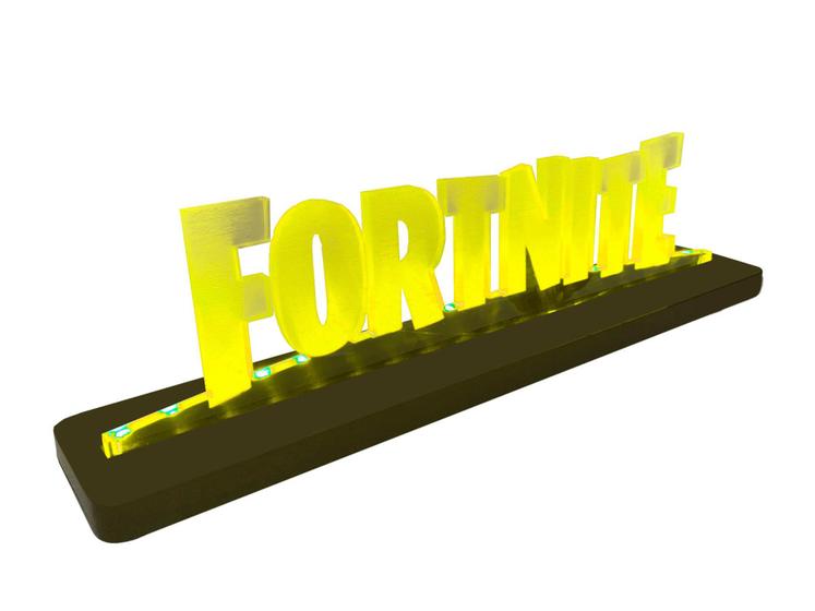 Imagem de Luminária Gamer Fortnite - Amarela