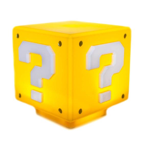 Imagem de Luminária Gamer Sonora Cubo Interrogação Mario