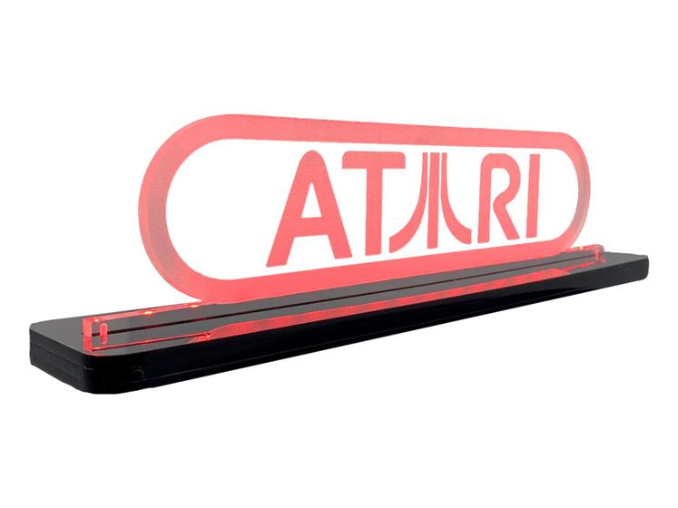 Imagem de Luminária Geek Atari - Acrílico LED Vermelho 